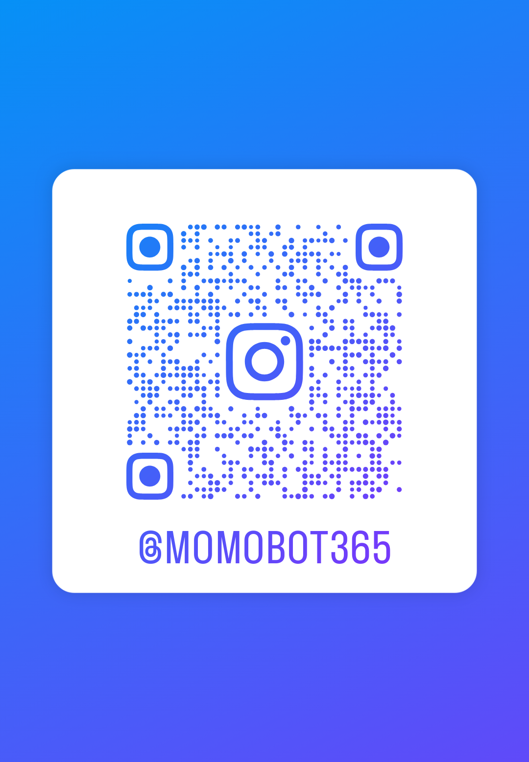 MOMOBOT  Shell Robotics inc Instagram QR Code